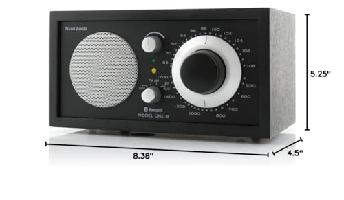 Tivoli Audio Model One Bluetooth AM/FM Radio (Black Ash/Black Silver)
