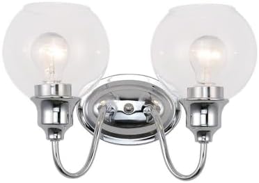 Maxim Ballord-2 Light Bath Vanity-14 Inches Wide by 9 inches high-Polished Chrome Finish