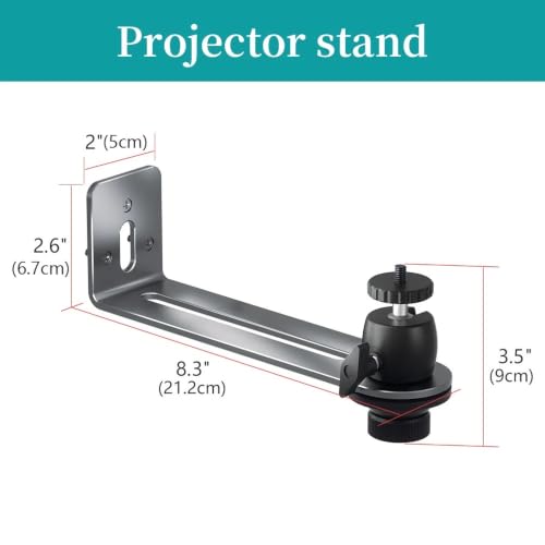 Soporte de proyector para pared universal que elimina vibraciones con ángulo ajustable 4