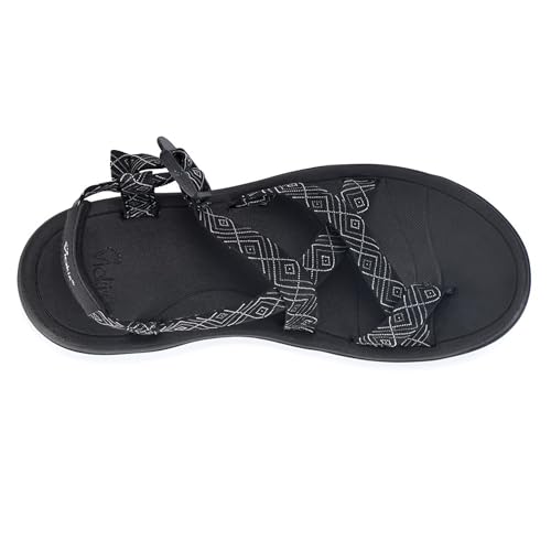 Image of Viakix Womens Walking Sandals: Cute Stylish Comfy Athletic Sport Outdoor Hiking Sandal for Trekking Water Outdoor Beach With Arch Support for Womens Ladies