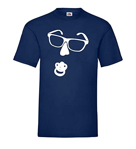 T-shirt avec nez et tétine homme bleu 3XL la solution confort grande taille pour un look drôle