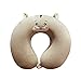 Oreiller De Voyage Bande Dessinée en Mousse À Mémoire De Forme Coussin De Soutien pour Le Cou pour Enfants Et Adultes Voyage Voiture Avion Train,Hamster