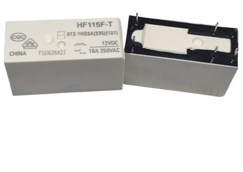Relais HF115F-T 12V commutation stable 6 broches haute performance