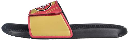 Image of FOCO mens NFL Team Logo Legacy Sport Slide Sandals