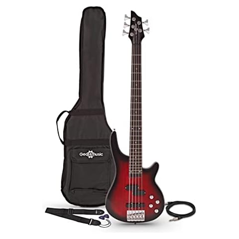 Gear4music Chicago 5 String Electric Bass Guitar Cover