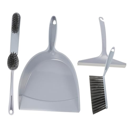 WOFASHPURET 5pcs Broom Dustpan Cleaning Brush Dustpan Broom Cleaning Brushes for Household Use Work Desk Small Office Desk Purple Pp