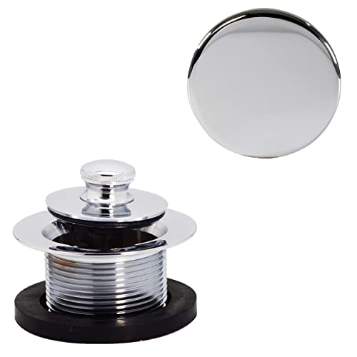 Vidage de baignoire Lift & Turn Westbrass avec trop-plein chrome poli - 7