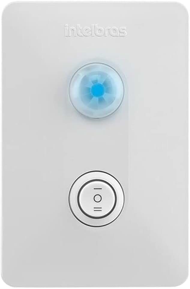 Sensor de Presença para Iluminação com Interruptor ESPI 180 E+ Branco Intelbras