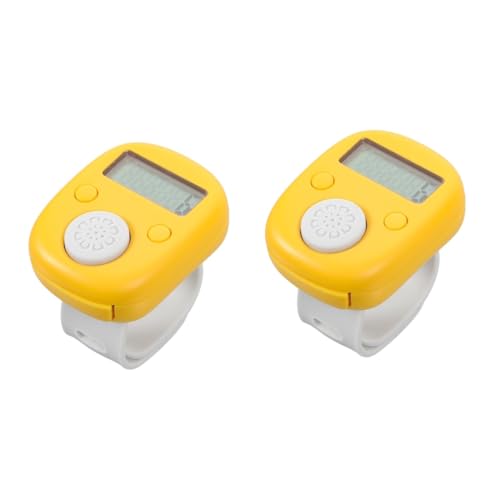 INOOMP 2 Peças Contador Anel Digital Clicker Contador Portátil Contador De Voltas Para Caminhar Cont
