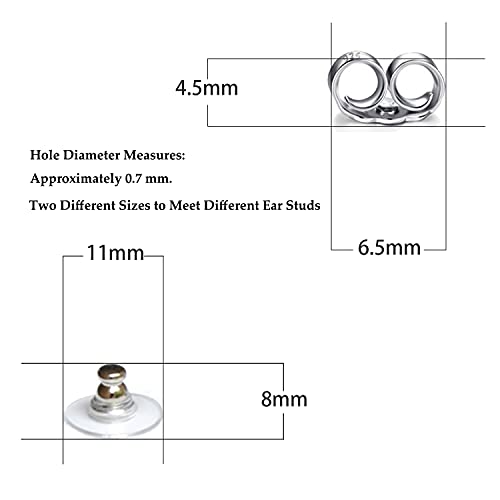 POTUANOT 105 Paia Chiusure per Orecchini,Ferma