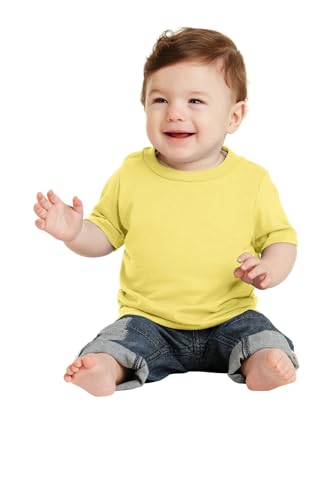 Precious Cargo Infant Core Cotton Tee. CAR54I, Yellow, 18 Months