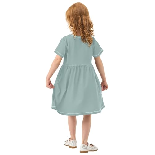 Sage Girls Dresses Short Sleeve Casual Skater Sundress3