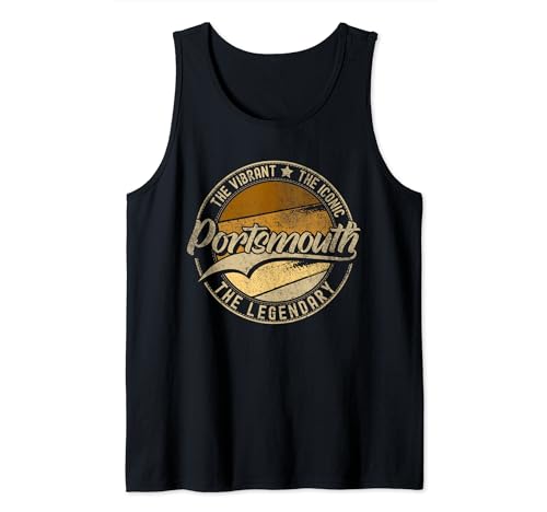 Portsmouth VA | Virginia Vintage Distressed Camiseta sin Mangas