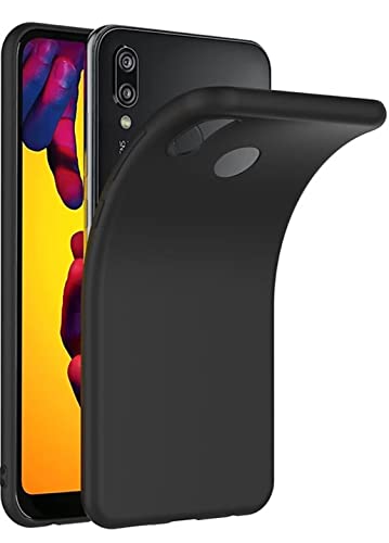 Image of Mobile Back Cover Case for Huawei nova 3i (Silicone Case|CameraProtection|Black SC1510)