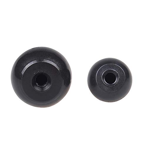 BOZONLI 5pcs M10 Gałka z Kulką Gwintowaną - Czarny Guzik/uchwyt kulowy, średnica 39 mm