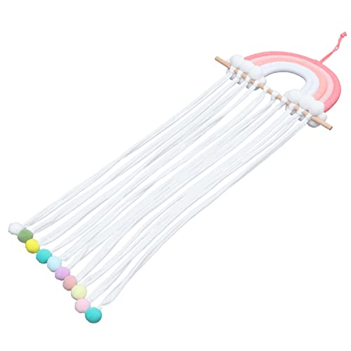 Cabilock Rainbow Hair Bow Organizer Wall Hanging for Bow Storage for Hair Accessories Rainbow Decor for Rooms and Playful Spaces