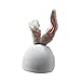 Colaxi Ski Helmet Cover Helmets Accessories Snowboard Outdoor Sports Cartoon Protector Winter Soft Knitted Ski Helmet Decoration, White