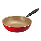 【新モデルは軽くなりました】 エバークック 炒め鍋 深型 フライパン 28㎝ IH対応 ガス火対応 【500日保証】 こげつきにくいフライパン PFOA PFOS フリー レッド ドウシシャ