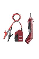 Testboy 26 Leitungssucher-Set, Kabelfinder, Leitungsfinder (Ortungsgerät mit integrierter LED-Taschenlampe, akustischer Anzeige, einstellbarem Ton), Rot/Schwarz