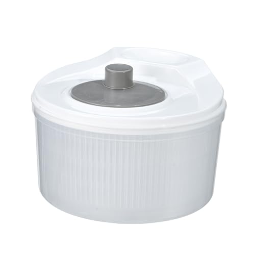 Niesel Centrifugadora de Ensaladas - Bol Manual Para Lavar Verduras | Cesta De Doble Capa Para Lavar Frutas Y Verduras Para Cocineros Caseros, Estudiantes Y Viajeros