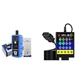 TRISCO Tpms Relearn Tool U508 Universal + TRISCO Super OBD2 Breakout Box – 16-Pin Automotive Diagnostic Tool with Voltage Display, ECU Programming Support