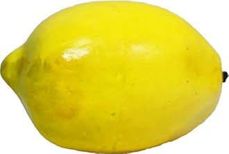 Set of 12 Decorative Life Size Faux Lemons - Great for Decorating your Home, Creating a Store Display, and Photo Props - Realistically Colored and Sized Fruit - Measures: 3inx2in (Lemons)