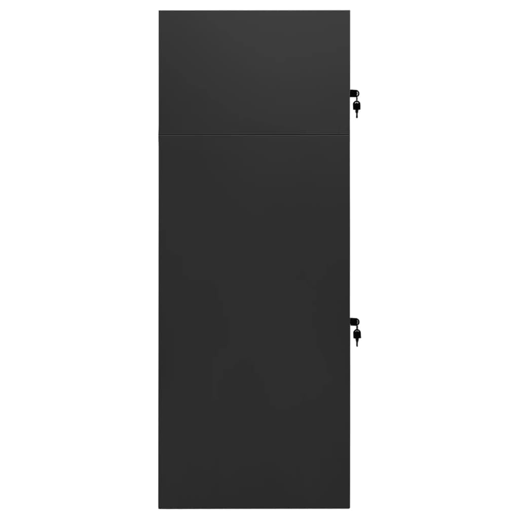vidaXL Armadietto per Sella Antracite 53x53x140 cm in Acciaio