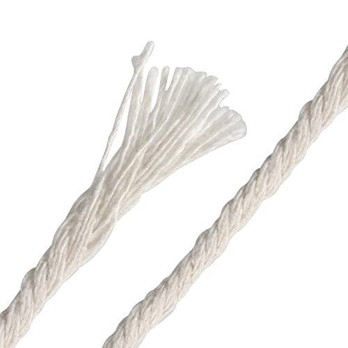 MANCHAP 5 PCS 3mm x 100m Macrame Cord, 4-Strand Twisted Macrame Cotton Rope for Wall Hanging Knitting, Gift Wrapping - Image 3