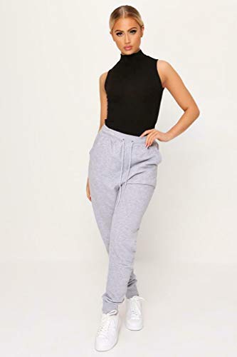 STAR FASHION Ladies/Women Sleeveless Stretchy High Turtle Polo Neck Vest Top Fashionable and Causal T-Shirts-Black-8-10 - Image 2