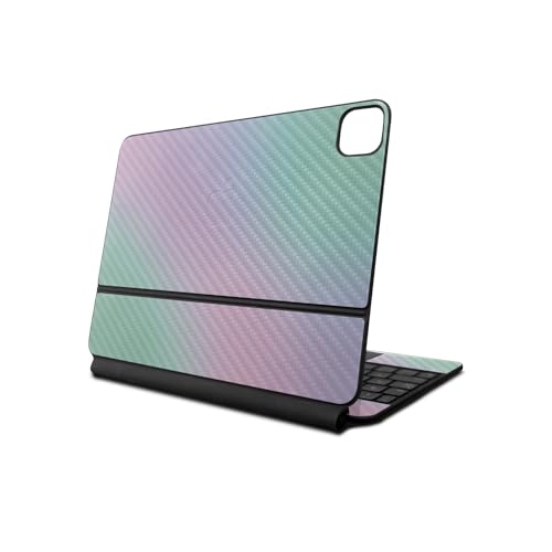 Carbon Fiber Skin Compatible with Apple Magic Keyboard for iPad Pro 13‑inch (M4) 2024 - Cotton Candy - Premium 3M Vinyl Protective Wrap Decal Cover - Easy to Apply | Crafted in The USA by MightySkins