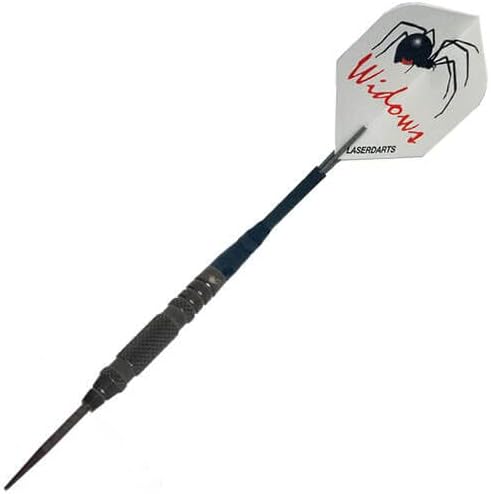 Black Widow Fixed Point Tungsten Steel Tip Darts Knurled Barrel 26 Gram