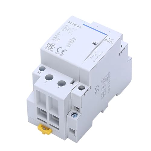 Contactor ICT 63A 2NO monofásico 110V carril guía interruptor modular hogar inteligente 2P 3