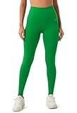 PaletteFit High Waisted Workout Leggings for Women, Buttery Soft Yoga Pants, 7/8 Length Leggings with Hidden Pocket (Lucky Green, M)