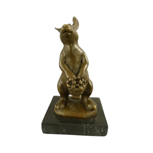 Antikas - Figura in bronzo di alta qualità, patinata, su base in marmo nero, altezza 14 cm
