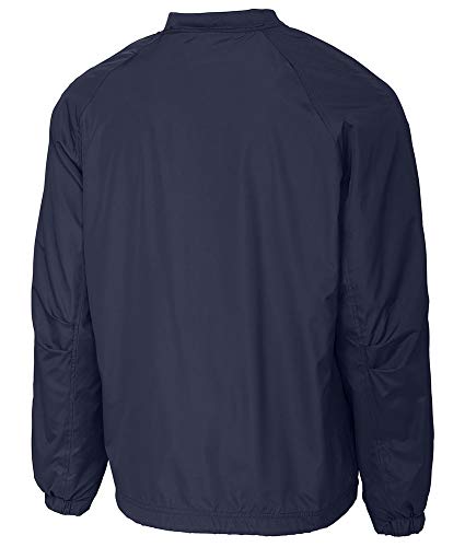 Driequip Mens V-Neck Raglan Wind Shirt-Xl-Truenavy #TOP1