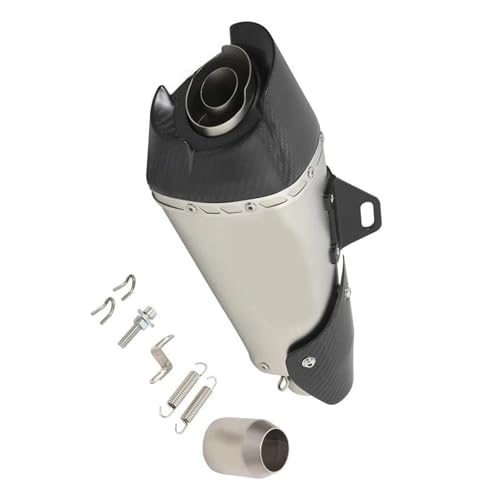 リアルカーボンファイバーユニバーサルバイク排気管改造マフラー51MM DBキラーエスケープモトに適合するMT09 MT 09用
