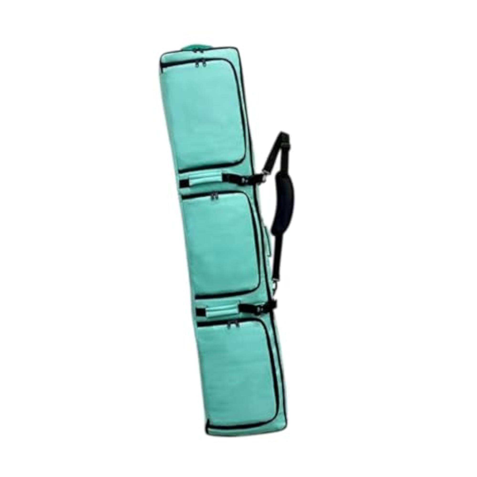 Wheeled Ski Bag with Handle for Easy Transport, Green