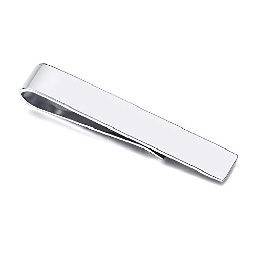 Wyfdp Men Tie Clips For Wedding Anniversary Stainless Steel Metal Regular Tie Bar Jewelry (Color : A) #TOP5