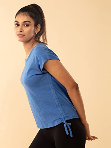 Image of NYKD Everyday Short Sleeves Cotton T-Shirt for Women Stylish Active /Gym Wear - NYAT240