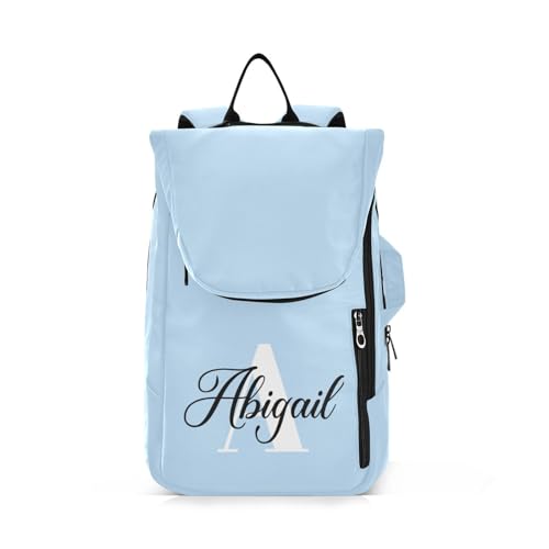 MCHIVER Cool Blue Custom Tennis Bags for Men Women Personalized Tennis Backpack Hold 2 Rackets Sports Padel Backpacks 11.81 * 7.87 * 17.11in