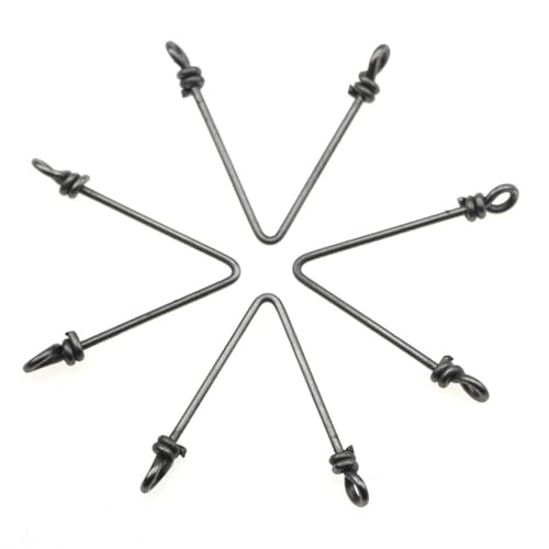 Separadores rápidos de anzuelo en V de acero inoxidable 120 pcs miniatura 6