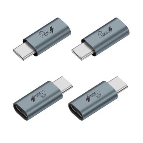 Pastall 4-Pack USB C Data Blocker,Protection from Illegal Downloading,Refuse Juice Hacking,Data Blocker Only for Charging,Compatible for Smartphone, PC, Laptop, Tablet