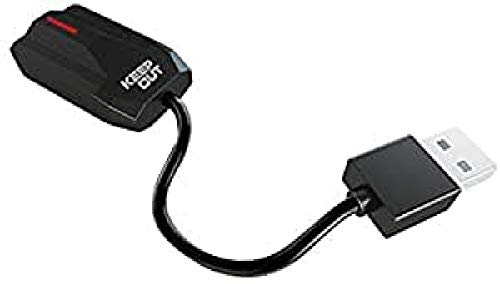Carte son 7.1 Keep Out Gaming hxadap noire pour PC et casque