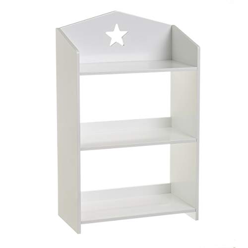 Estantería Infantil Blanca de Madera Moderna para Dormitorio Child - LOLAhome