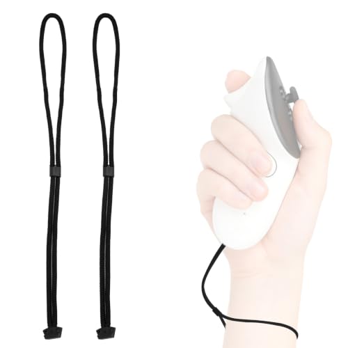 2pcs Controller Wrist Straps for Oculus Meta Quest 3/3s (Black)