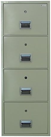 Steelwater Gun Safes 4 Drawer Fireproof and Burglary Resistant File Cabinet AMFFC-400