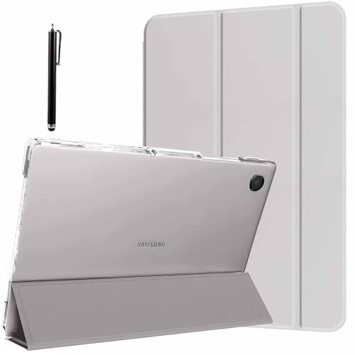 Image of ProElite Cover for Samsung Galaxy Tab A11 Plus 11 inch Case Cover, Smart Flip Case Cover for Samsung Galaxy Tab A11+ 11 inch Translucent Back with Stylus Pen, Grey