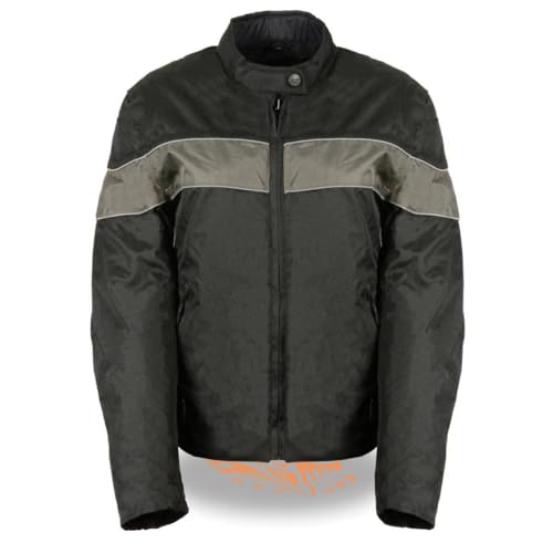 Image of Milwaukee Leather Women's Textile Classic Crossover Motorcycle Riders Jacket - All Year Wear