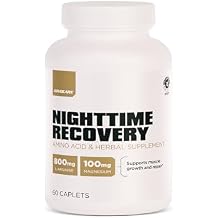 AdvoCare Nighttime Recovery Amino Acid & Herbal Supplement - Muscle Recovery Supplement with Ashwagandha, L-Arginine, Magnesium & More - 60 Caplets