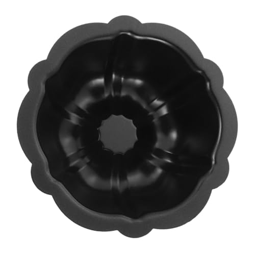 Holibanna mini molde de pastel sartén de calabaza moldes de canele mini moldes para pasteles para hornear moldes de silicona de calabaza acero al carbono pesado Black